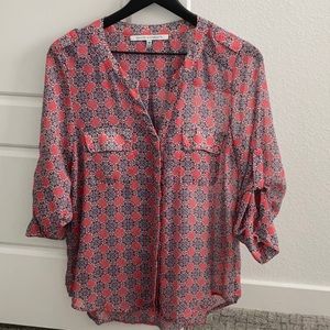 Collective Concepts- Rilo Button Down Blouse- Pink- Size Medium